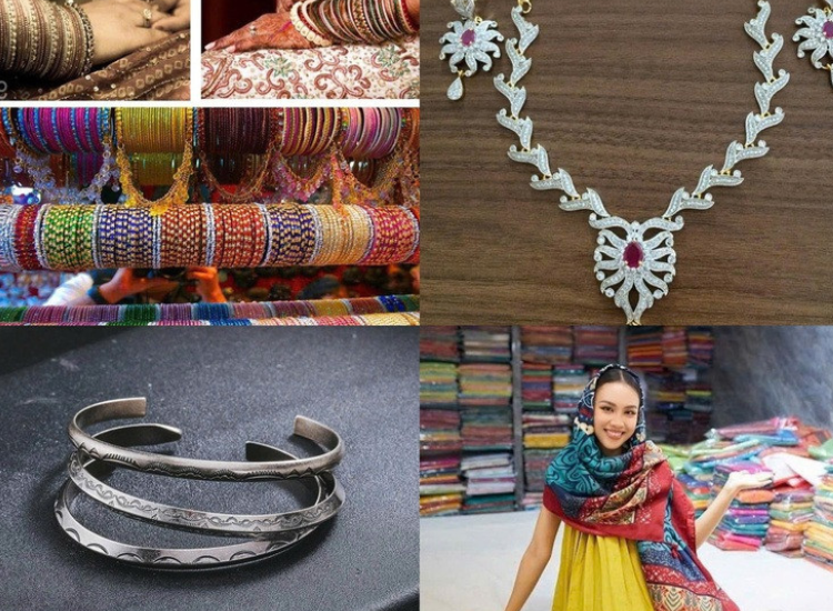 trang sức và khăn quà lưu niệm khi đi Ấn Độ